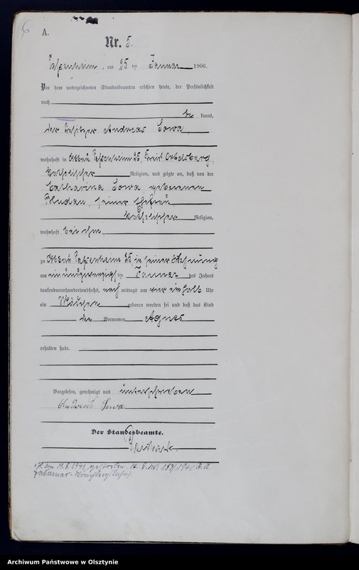 image.from.unit.number "Geburts-Haupt-Register Nr 1 - 83"