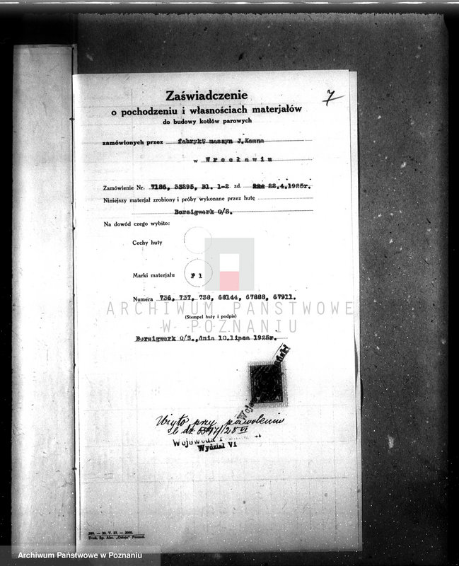 Obraz 11 z jednostki "Gospodarstwo rolne Kuklinów, pow. krotoszyński J. Chełkowskiego nr woj. kotła 6152"