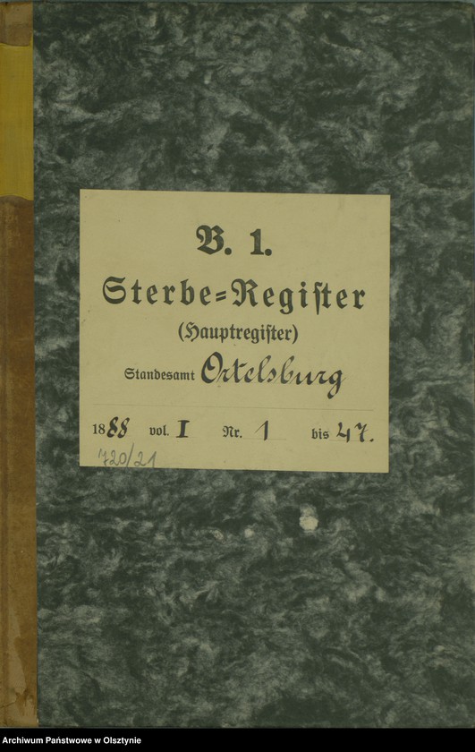 image.from.unit.number "Sterbe-Haupt-Register Nr 1 - 47"