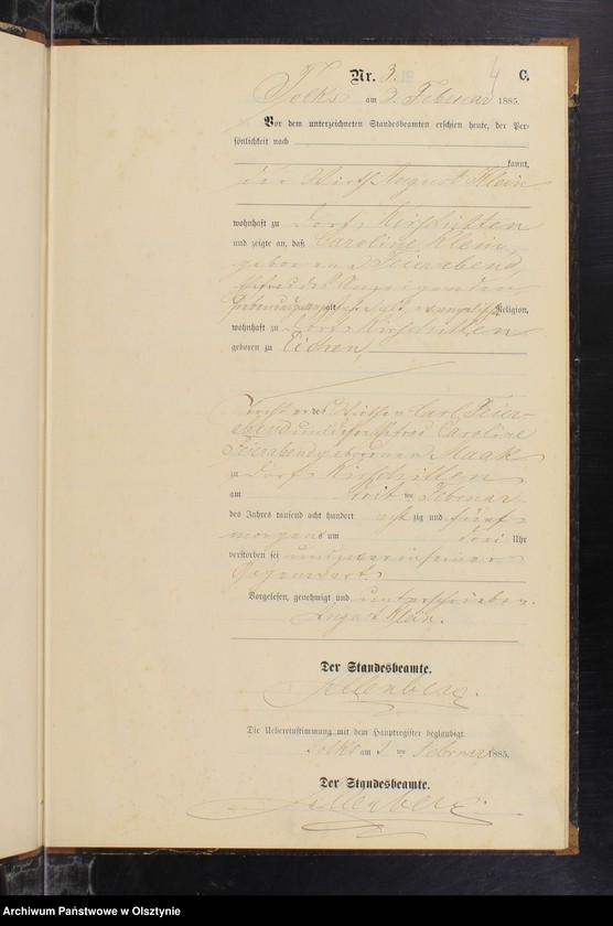 image.from.unit.number "Sterbe-Neben-Register Nr 1 - 31"