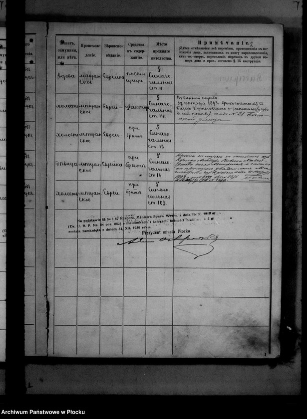 image.from.unit.number "[Księga zamknięta ludności stałej miasta Płocka - ul. Bielska nr 8]"