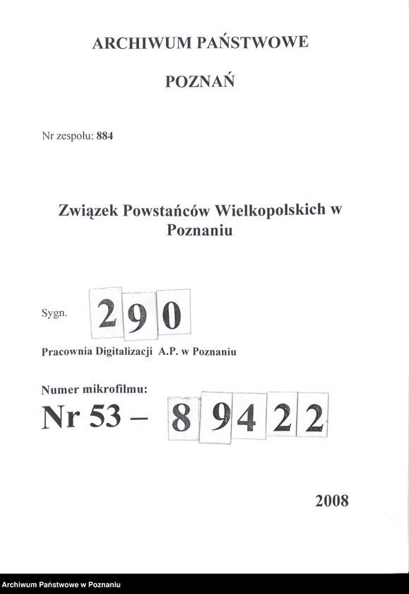 Obraz 1 z jednostki "Odolanów, powiat Ostrów - akta koła."