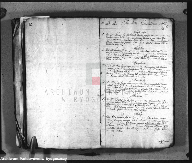 image.from.team "Akta metrykalne parafii rzymskokatolickiej w Wierzchucinie, pow. Bydgoszcz"
