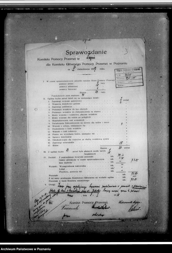 Obraz 7 z jednostki "Sprawozdania z Ponieca i Zbąszynia"