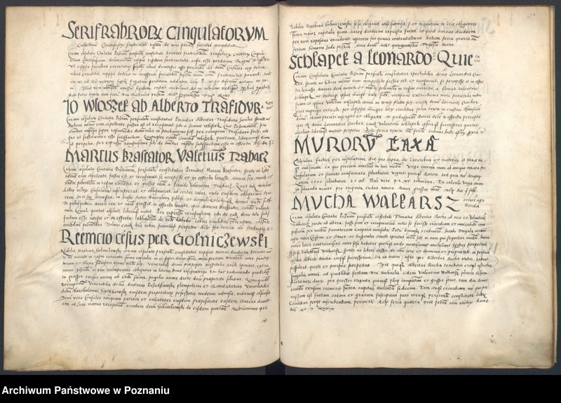 Obraz 16 z jednostki "Liber obligacionum, decretorum, quietationum, contractuum, bona immobilia, summas pecuniaris ac res ad diuturnitatem pertinentes continens coram spectabili consulatu Posnaniensi ...signo B."