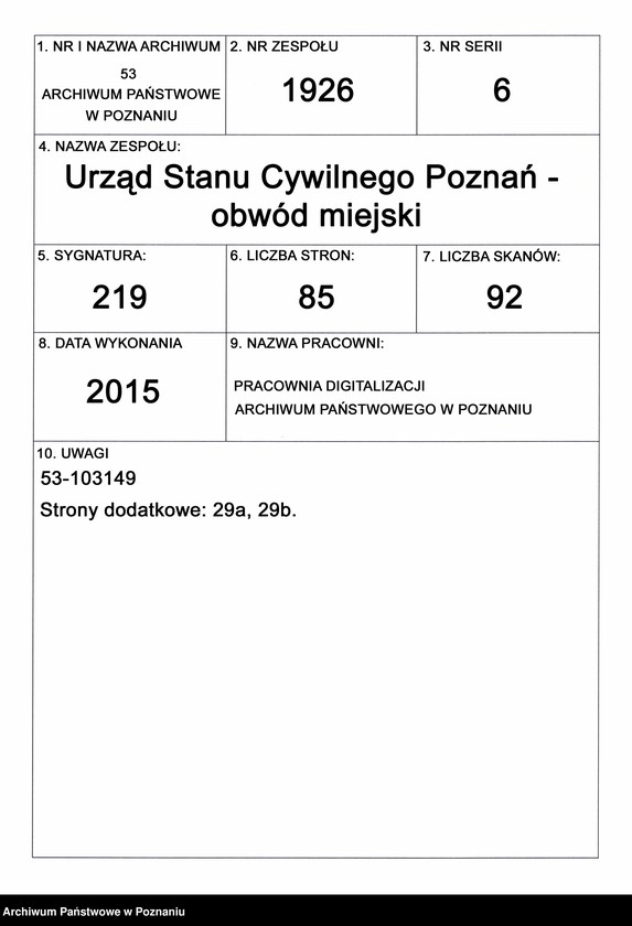 Obraz 1 z jednostki "Spis alfabetyczny małżeństw"