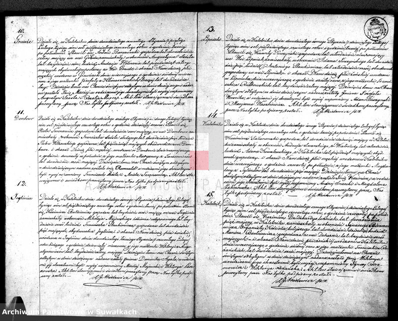 image.from.unit.number "Duplikat Aktów Parafii Kaletnickiej z Roku 1854"