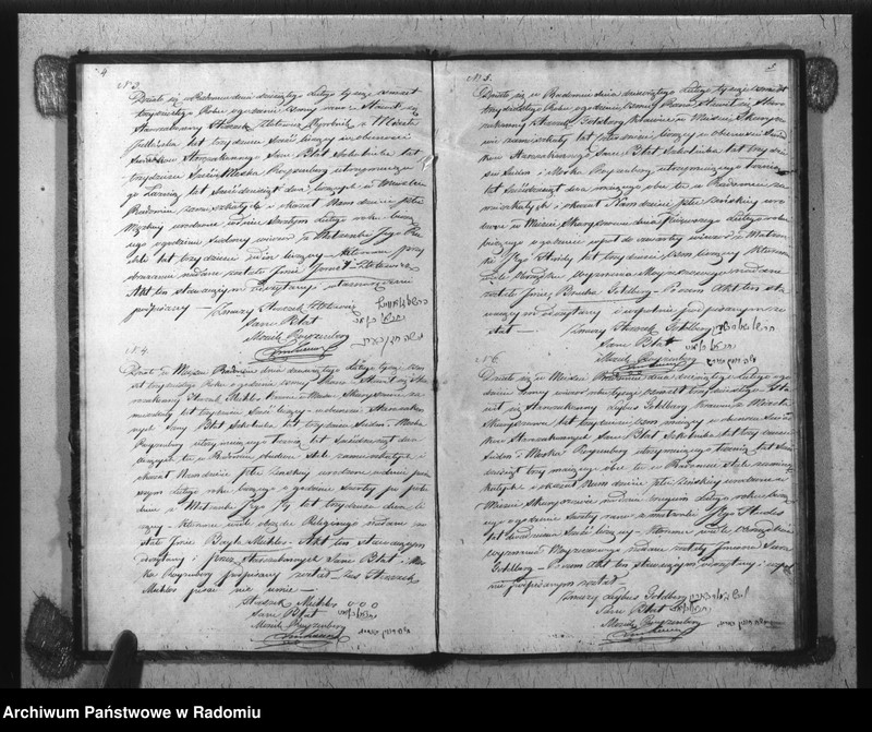 image.from.unit.number "Akta Stanu Cywilnego Wyzna[nia] Mojżeszowego Parafii Radom Urodzin, Małżeństwa i Zejścia z Roku 1830"