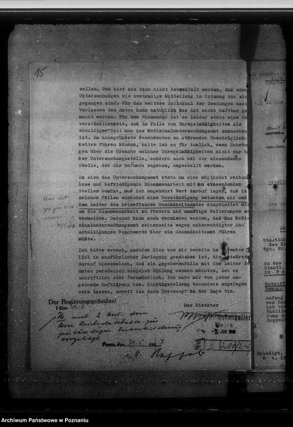 Obraz 19 z jednostki "Errichtung eines städtischen chemischen Untersuchungsamtes. Gesundheitsaufscher. Geschäftsverteilungsplan"