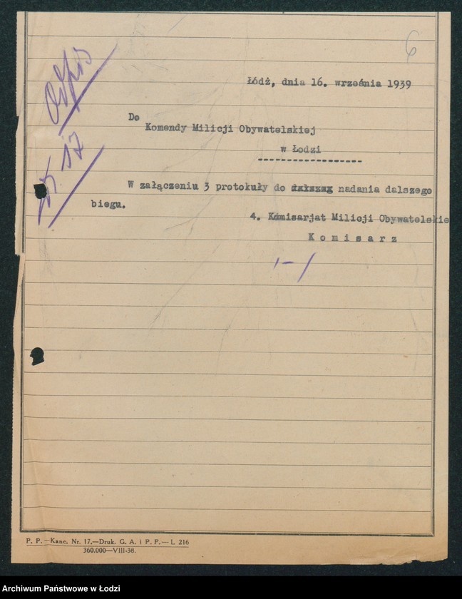 Obraz 8 z jednostki "IV Komisariat [protokoły zajść, aresztowań i kradzieży]"