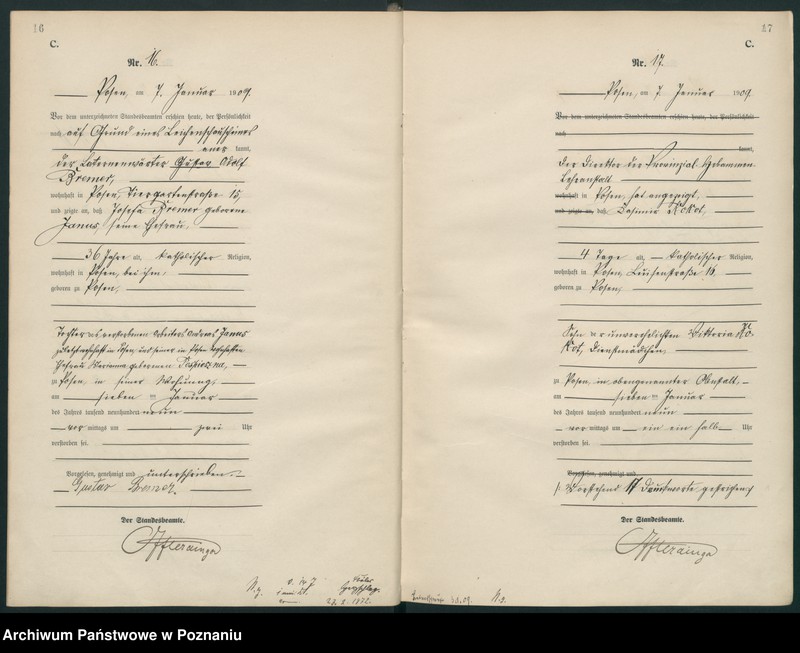 Obraz 11 z jednostki "Księga miejscowa zgonów tom I [Rejestr główny zgonów]"