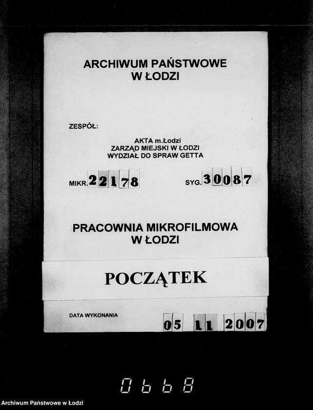 Obraz 1 z jednostki "Aufträge [Lieferscheinen und Rechnungen] 13371-13415. [Dostawa produktów do Getta]"