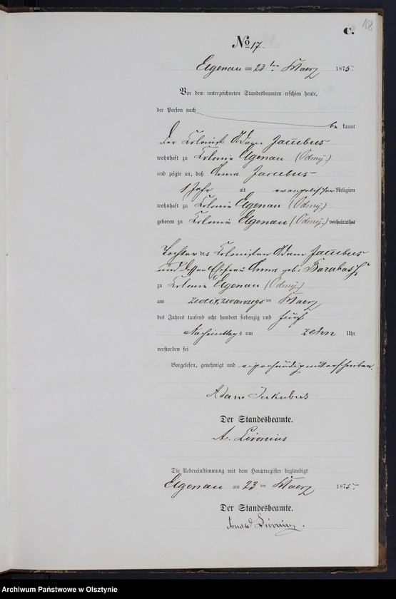 image.from.unit.number "Sterbe-Neben-Register Nr 1 - 65"