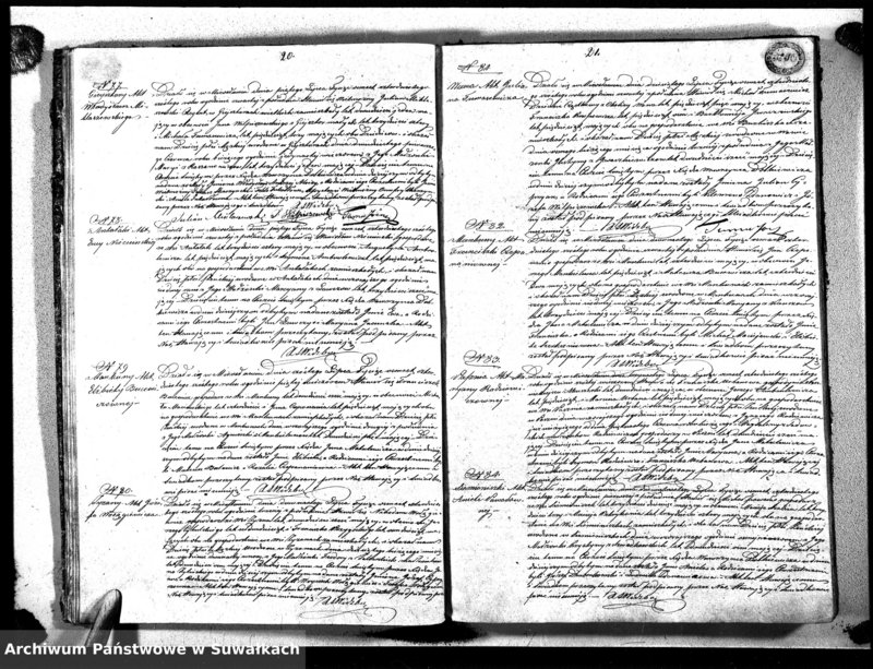 image.from.unit.number "Księga Duplikat Aktów Urodzonych, Umarłych i Zaślubionych sporządzony na Rok 1846 Mirosław"