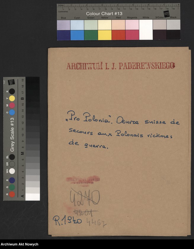image.from.unit.number "Pro Polonia. Oeuvre suisse de secours aux Polonia victimes de la guerra; Załączniki: 1) Biuletyny Nr Nr 1,2,3; 2) Apel; 3) Raport dotyczący dzieci uciekinierów polskich; 4) kopia listu J. Dębickiego do "Pro Polonia"; L.3"
