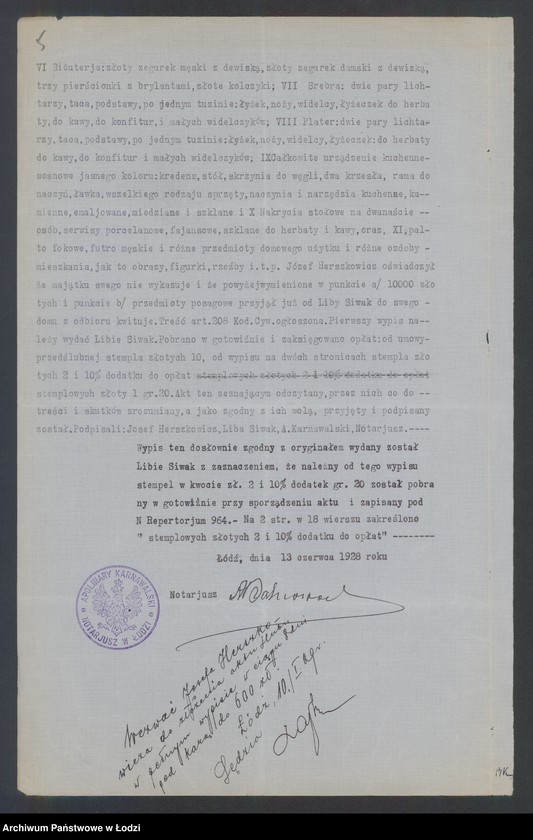 Obraz 7 z jednostki "A. Zylberberg i s-ka – sprzedaż dykt i fornitów"