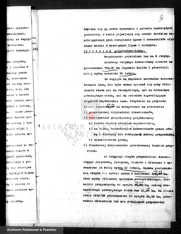 Obraz 13 z jednostki "/Opis lasu majętności Sławno w powiecie czarnkowskim/"