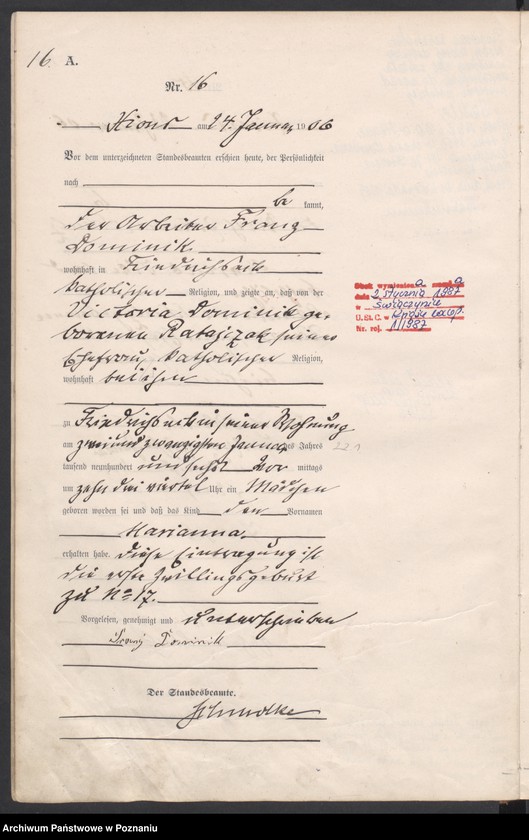 Obraz 19 z jednostki "Geburts-Haupt-Register"