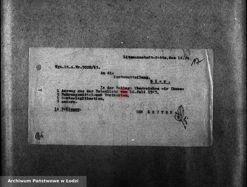 Obraz 20 z jednostki "[Korespondencja z Wydziałem Talonów, informacje o przesłanych talonach, informacje o konsumentach]"