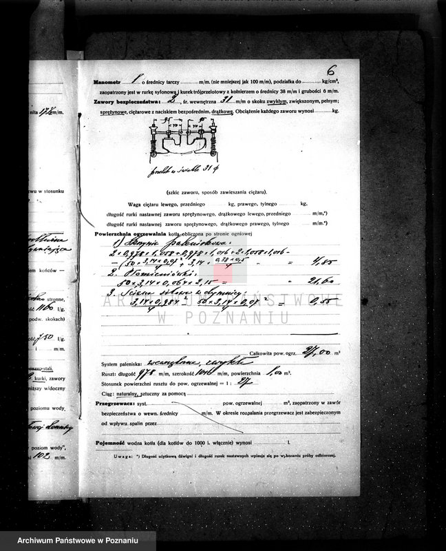 Obraz 10 z jednostki "Fabryka Maszyn Rolniczych w Pleszewie pow. jarociński nr fabr. kotła 15252 nr woj. kotła 6102"