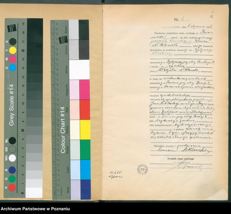 Obraz 3 z jednostki "Księga miejscowa zgonów tom I [Rejestr główny zgonów]"