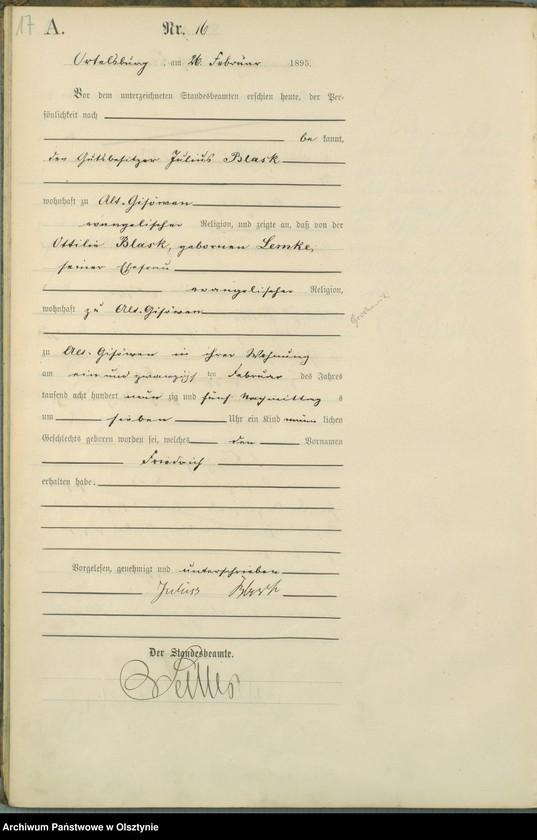 image.from.unit.number "Geburts-Haupt-Register Nr 1 - 95"