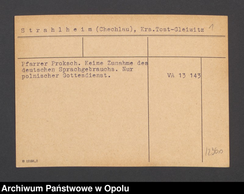 Obraz 3 z jednostki "Strahlheim (Chechlau), Kr. Tost-Gleiwitz"