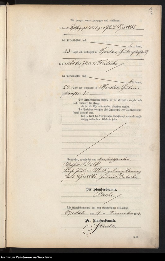 image.from.unit.number "Heiraths-Neben-Register Breslau I 1909 Band 6"