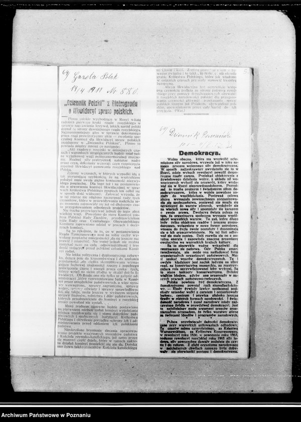 Obraz 9 z jednostki "Niepodległa Polska [wycinki prasowe]"