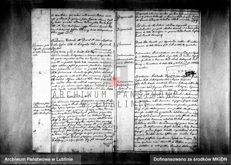 image.from.unit.number "[Księga wpisów biskupa chełmskiego Teodozjusza Rostockiego] 1784 - 1787 Akta za szczęśliwych rządów - - Porfiriusza Skarbka Ważyńskiego nominata biskupa chełmskiego i bełskiego oraz z całą jurysdykcją administratora zaczęte [s.152] 1787-1791"