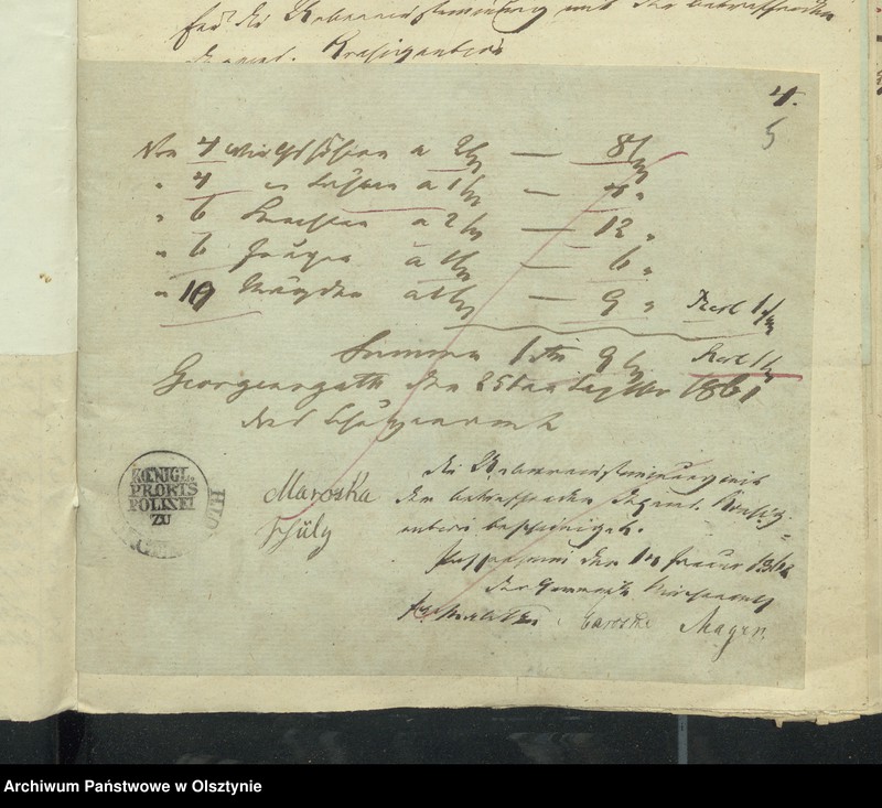 image.from.unit.number "Einnahme und Ausgabe Beläge zur Kirchspiels Armen-Kassen-Rechnung"