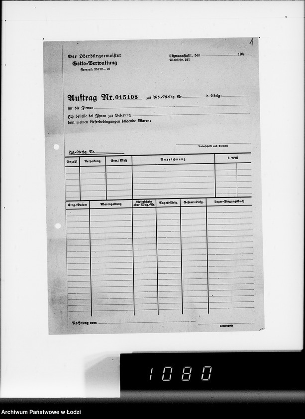 Obraz 5 z jednostki "Aufträge 15101-15108 und Rechnungen Firma R.Greulich Breslau.Chemische Produkte"