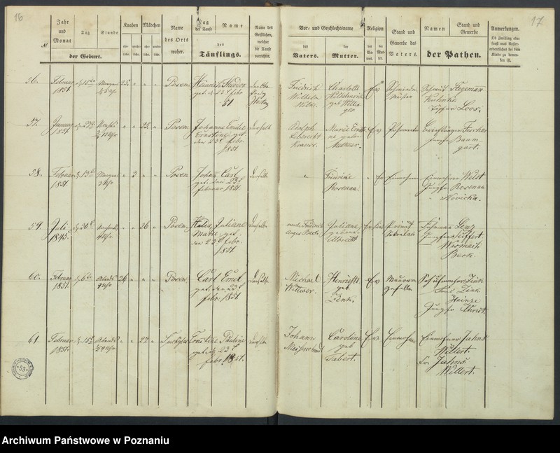 Obraz 14 z jednostki "[Akta urodzeń i chrztów, zapowiedzi i ślubów, zgonów i pogrzebów]"