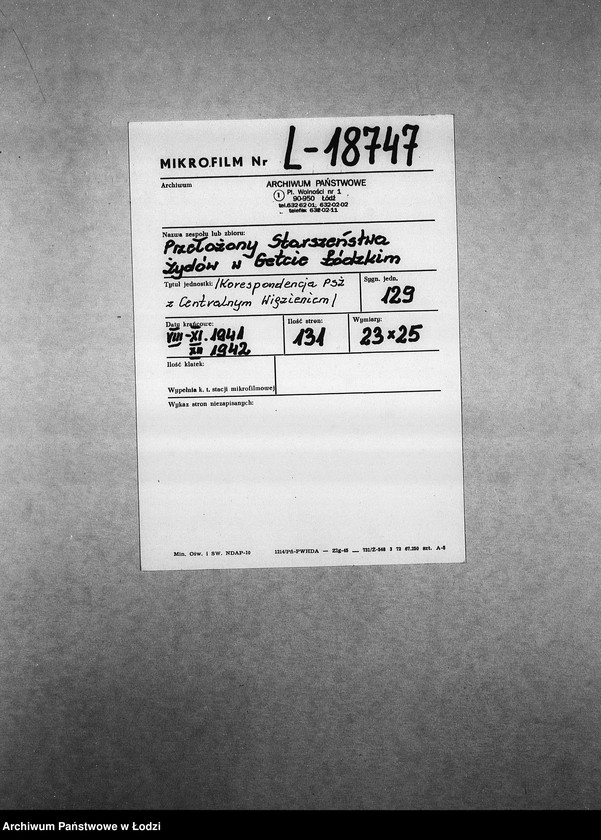 Obraz 2 z jednostki "[Korespondencja PSŻ z Centralnym Więzieniem]"