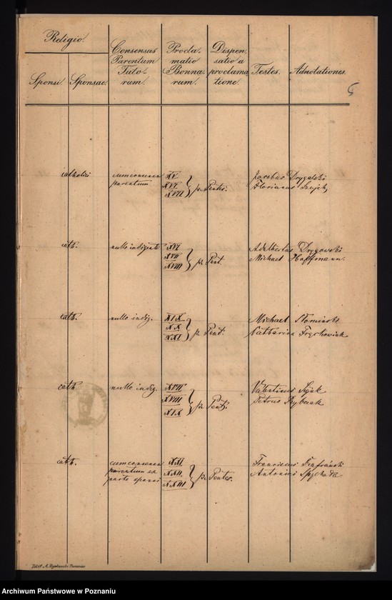 Obraz 5 z jednostki "Księga małżeństw"