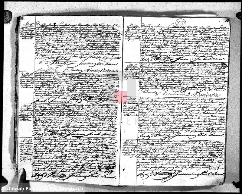 image.from.unit.number "Księga duplikat urodzonych, zaślubionych i zeszłych urzędnika stanu cywilnego, parafji suwalskiey na rok 1833"
