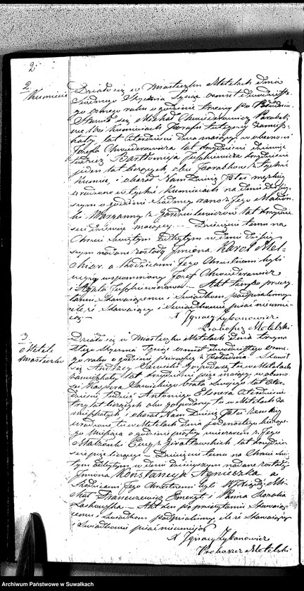 image.from.unit.number "Duplikat Aktów Urodzonych, Zaślubionych Zmarłych Katolików Parafii Metelskiey Roku 1828"