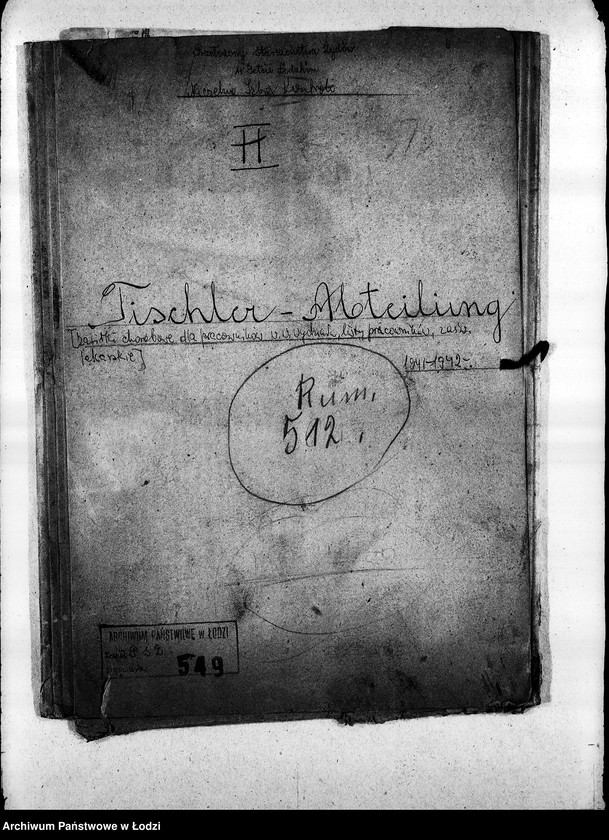 Obraz 3 z jednostki "Tischler-Abteilung [Zasiłki chorobowe dla pracowników wydziału, listy pracowników, zaświadczenia lekarskie]"