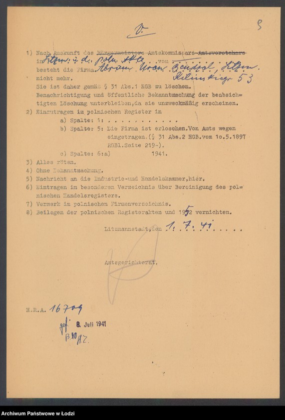 Obraz 11 z jednostki "Abram Uryn Bendzel- sklep spożywczy"