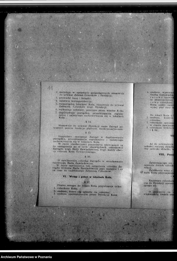 Obraz 15 z jednostki "Regulamin i ustawy Koła. Spis członków Koła na rok 1931. Bilanse roczne za lata: 1935, 1937,1938"