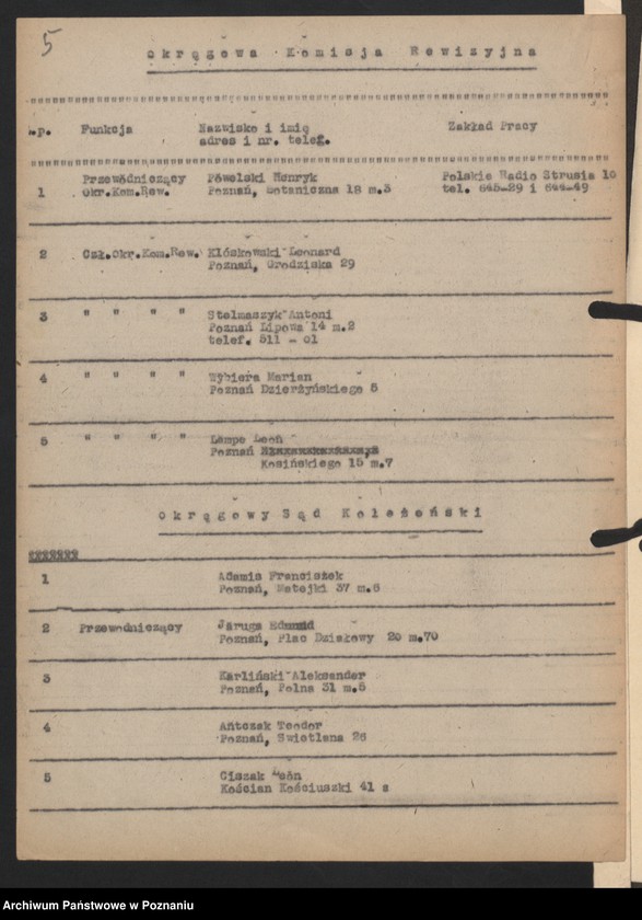 Obraz 17 z jednostki "Informacje o strukturze organizacyjnej i działalności Zarządu Okręgu Związku Bojowników o Wolność i Demokrację w Poznaniu."