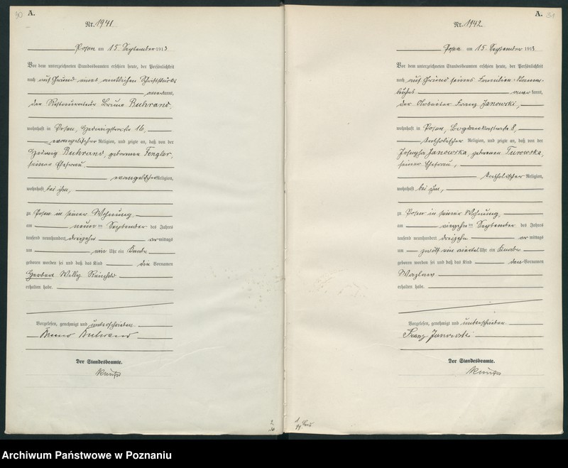 Obraz 18 z jednostki "Księga miejscowa urodzeń tom V [Rejestr główny urodzeń]"