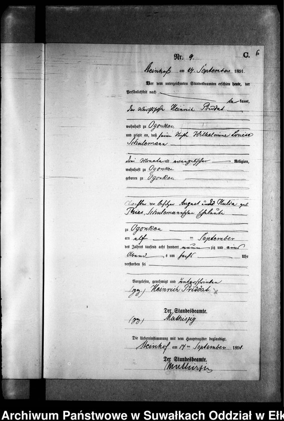 image.from.unit.number "Sterbe-Neben-Register des Preussischen Standes-Amtes Gr. Strengeln Kreis Angerburg"