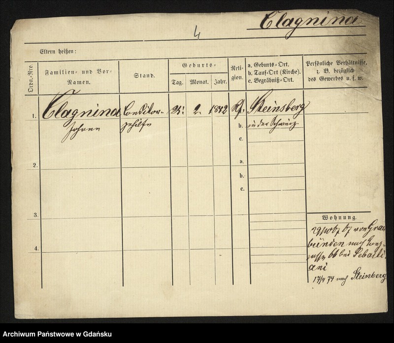 image.from.unit.number "Karty meldunkowe: Claer - Cohen"