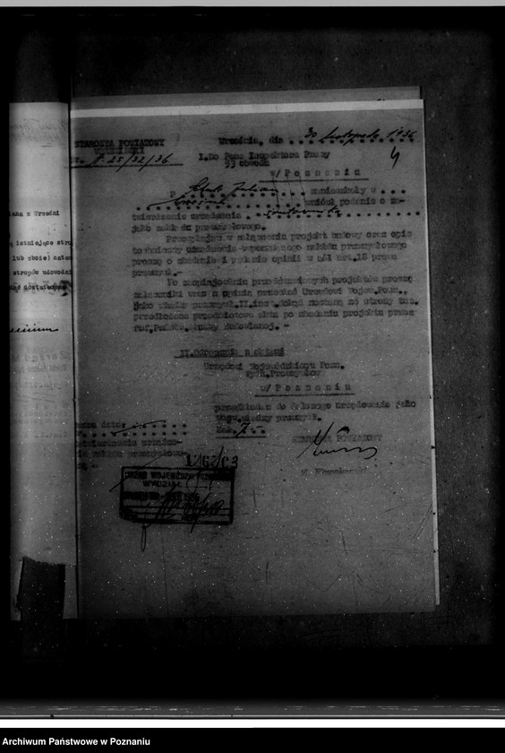 Obraz 8 z jednostki "Zatwierdzenie zakładu przemysłowego /śrutownika/ J. Schultza we Wrześni"