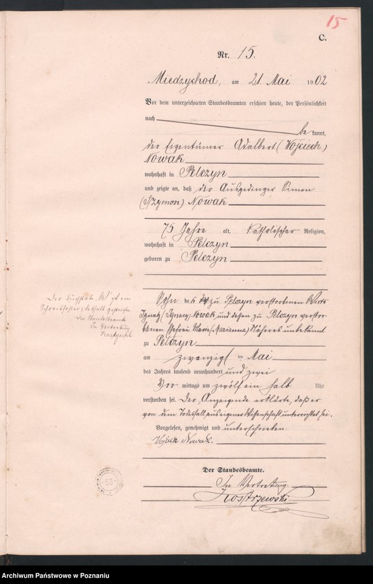 Obraz 18 z jednostki "Sterbe-Haupt-Register"