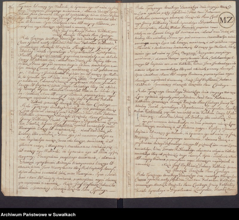 image.from.unit.number "Akta Urodzenia Stanu Cywilnego od pierwszego Maja Roku 1809 Gminy Kaletnickiey"