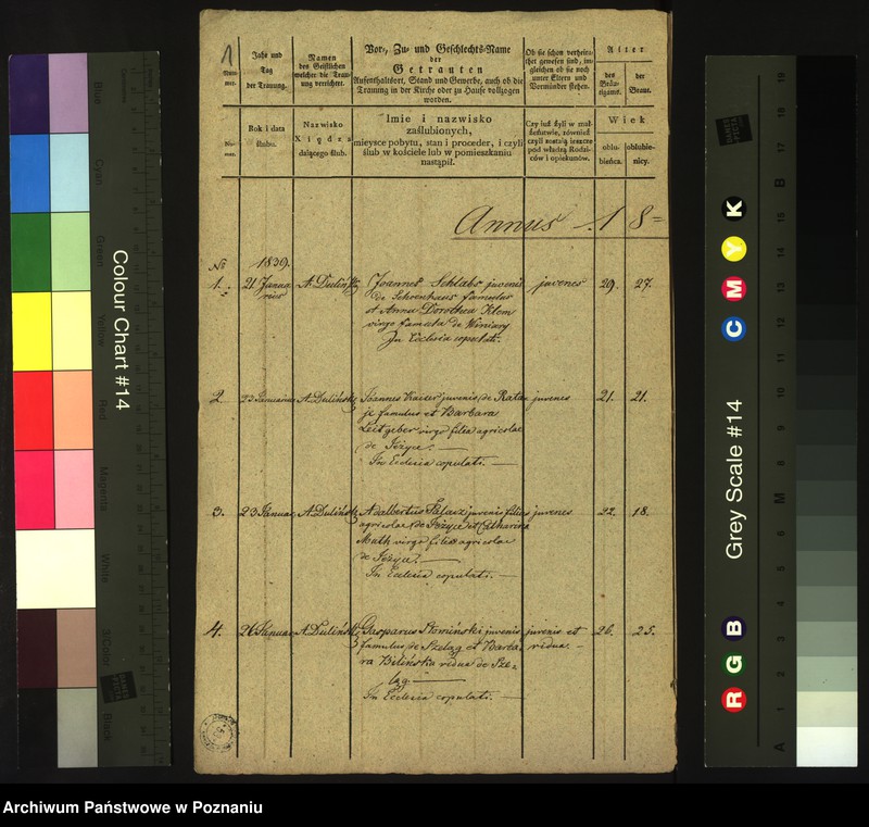 Obraz 3 z jednostki "Księga małżeństw"