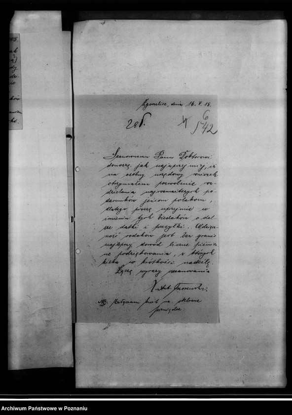 Obraz 10 z jednostki "Korespondencja - listy jeńców wojennych o pomoc materialną z obozu Zgorzelice."