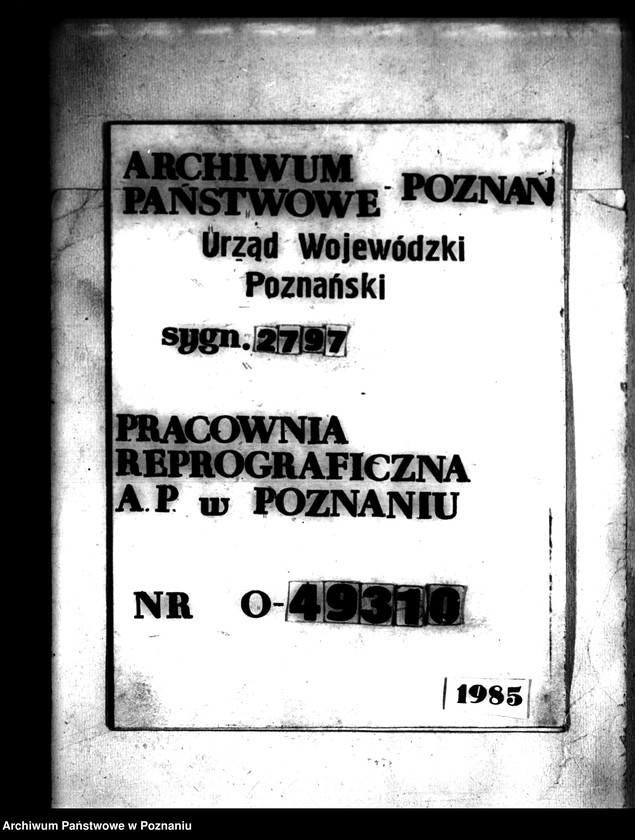 Obraz 1 z jednostki "Majątek Turzyn wyłączenie z art.4 i 5 /ustawy o wykonaniu reformy rolnej/"
